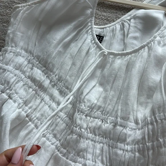 Jcrew white dress size L - Picture 3 of 4